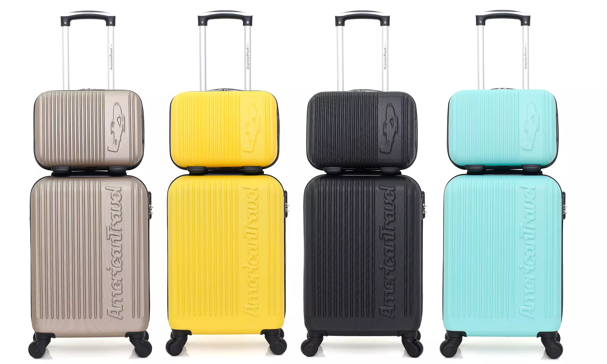 Set 2 valises cabine et vanity American travel, collection Nashville-h - Primary Image