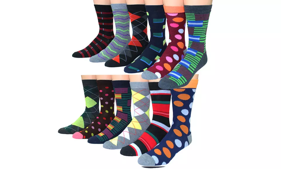 Premium Collections Men's Dress Socks (12-Pack) - Primary Image