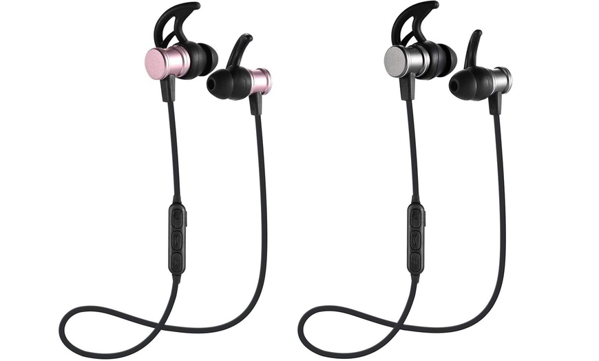 Image 9: Bluetooth Magnetic Earphones