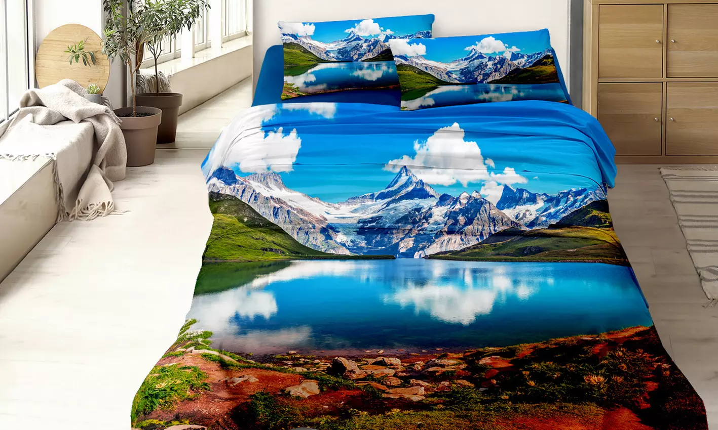 Completo letto matrimoniale in cotone