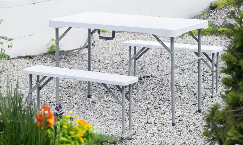 faltbares Tisch- und Bank-Set