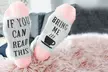 Damen-Socken „Bring Me Tea/Coffee“ aus Baumwollmischung in der Farbe nach Wahl, Gr. 37-42 - Second Medium