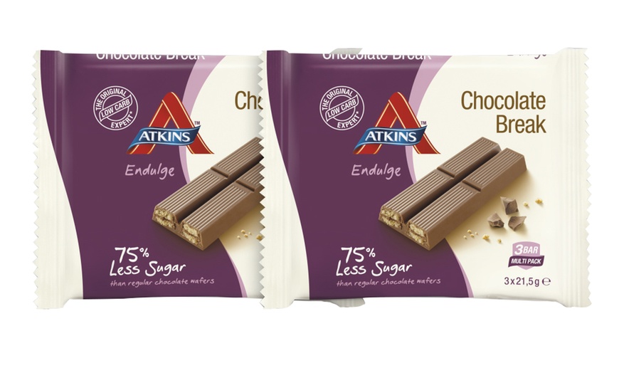 Image 3: Atkins Low Carb Wafer Snack Bars