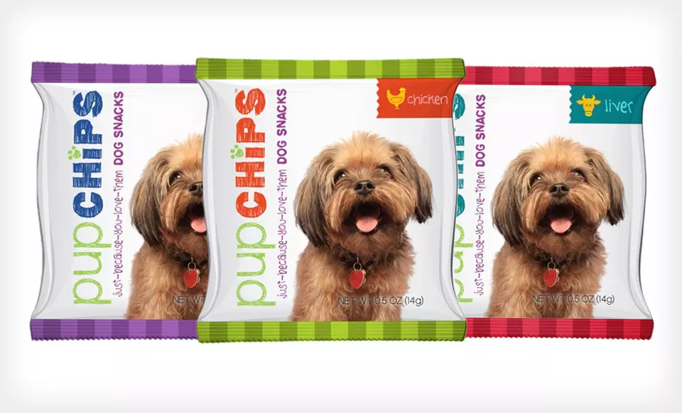24- or 36-Pack of Pupchips Dog Snacks (Up to Half Off). Multiple Flavors Available. Free Shipping and Free Returns. - Second Medium