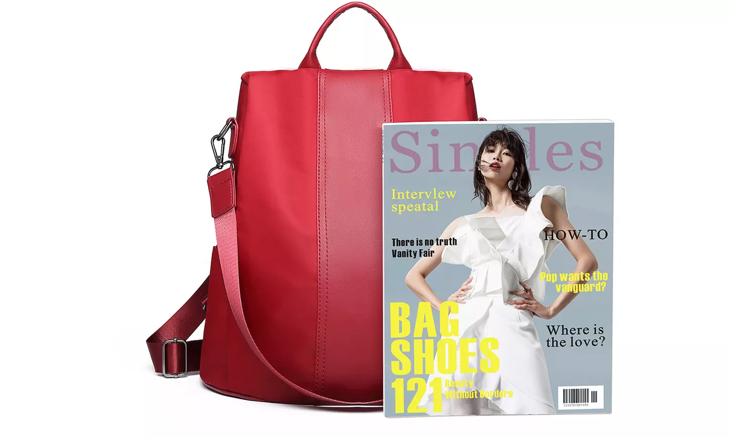 Clearance Miss Lulu Women Two Way Backpack Shoulder Bag