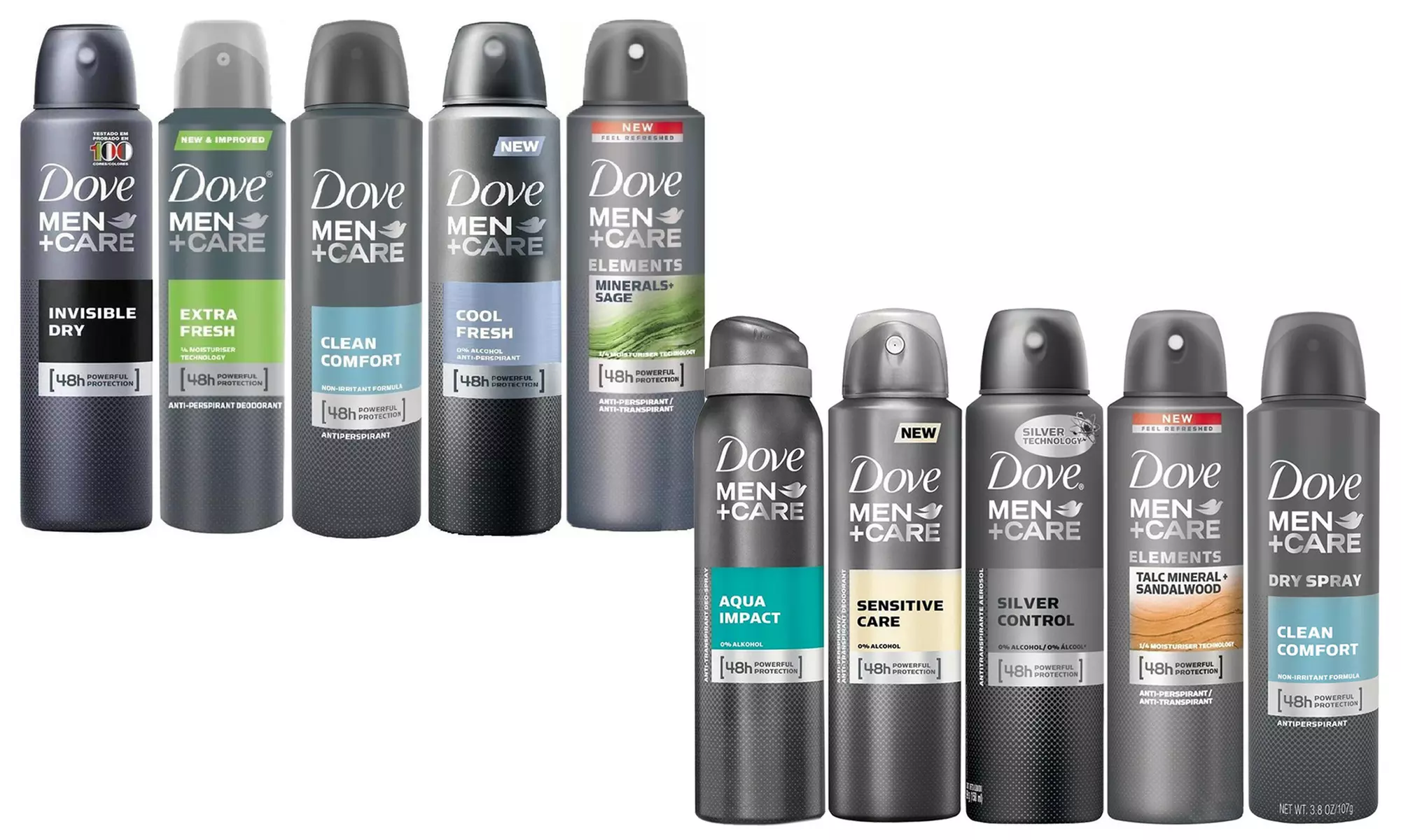 Dove Antiperspirant Spray Deodorant For Men (10-Pack; 150ml) - Primary Image