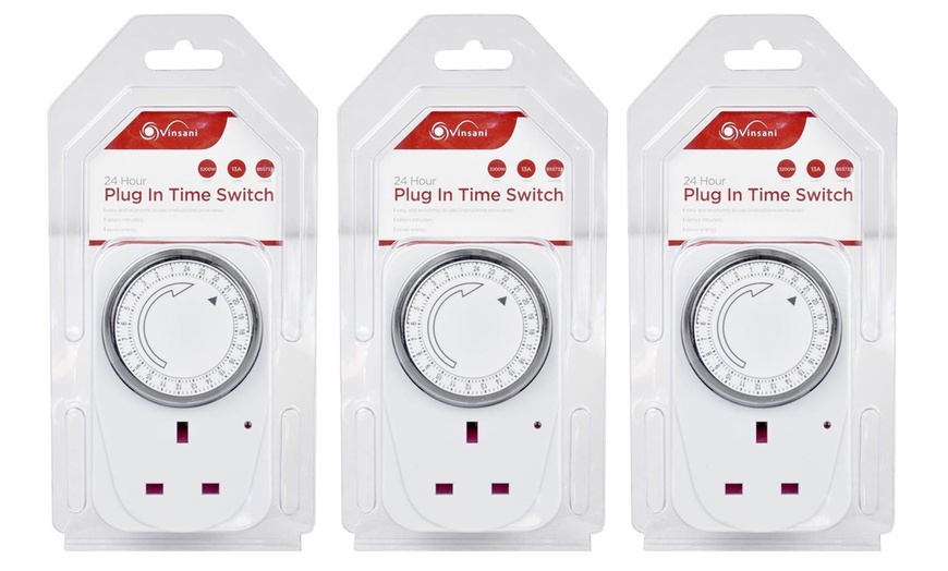 Image 4: 24-Hour Plug-In Timer Switch