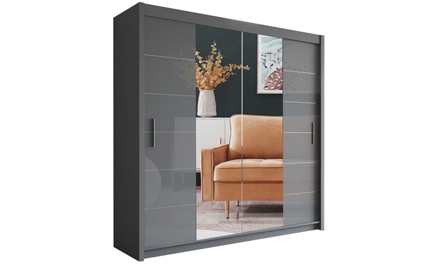 Image 3: Lauren Modern Sliding Door Wardrobe