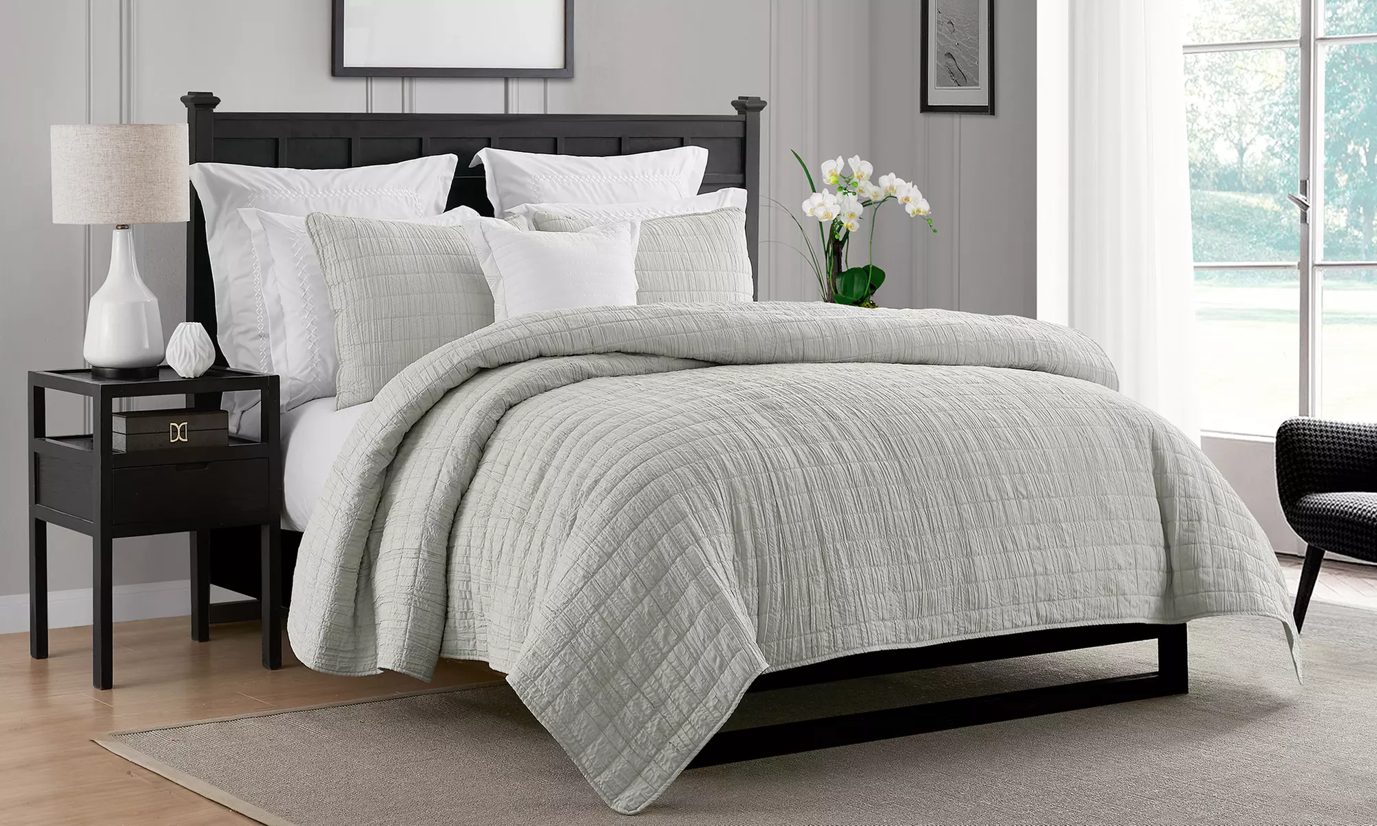 Luxury Home Crinkle Quilt Coverlet Set (2- or 3-Piece) - Image 6