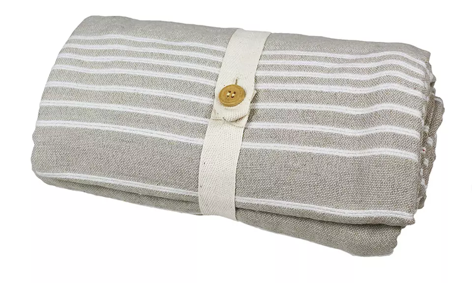 Sofabezug und Tagesdecke aus natürlicher recycelter Baumwolle