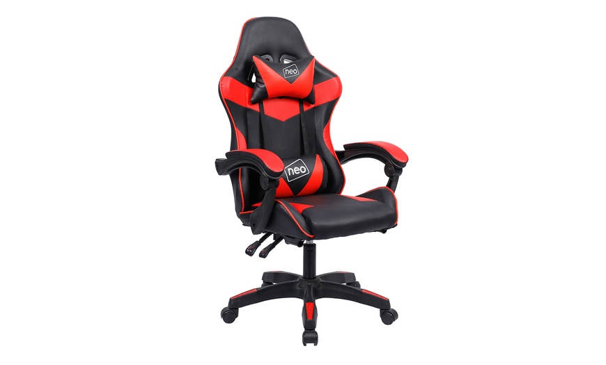 Image 9: Neo Reclining Gaming Chair with Optional Footrest