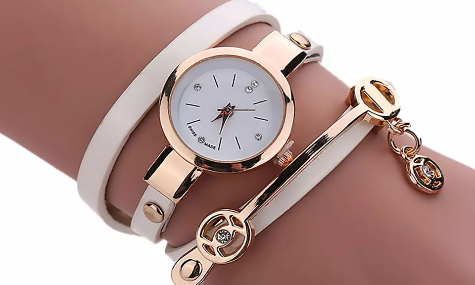 Uhr mit Wickelarmband und mit Kristallen von Swarovski® inkl. Versand (80% sparen*) - Primary Image