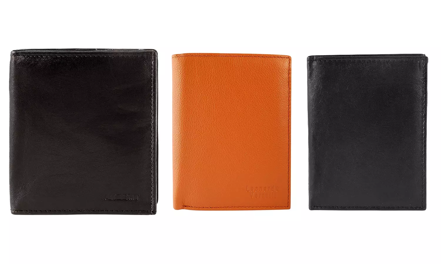 1x, 2x, oder 3x Herren- oder Unisex-Geldbörse aus Leder