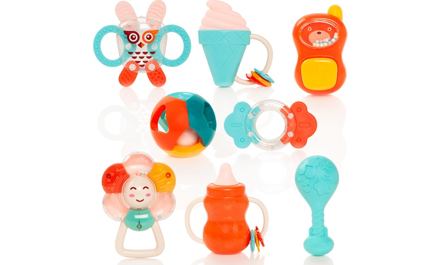 Image 2: Baby Rattle and Teether Set