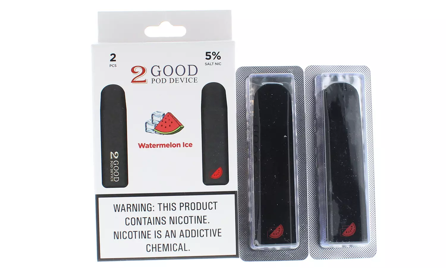 Disposable 5% Nicotine Vape Pen 2-Pack Flavors from 2 Good - Second Medium