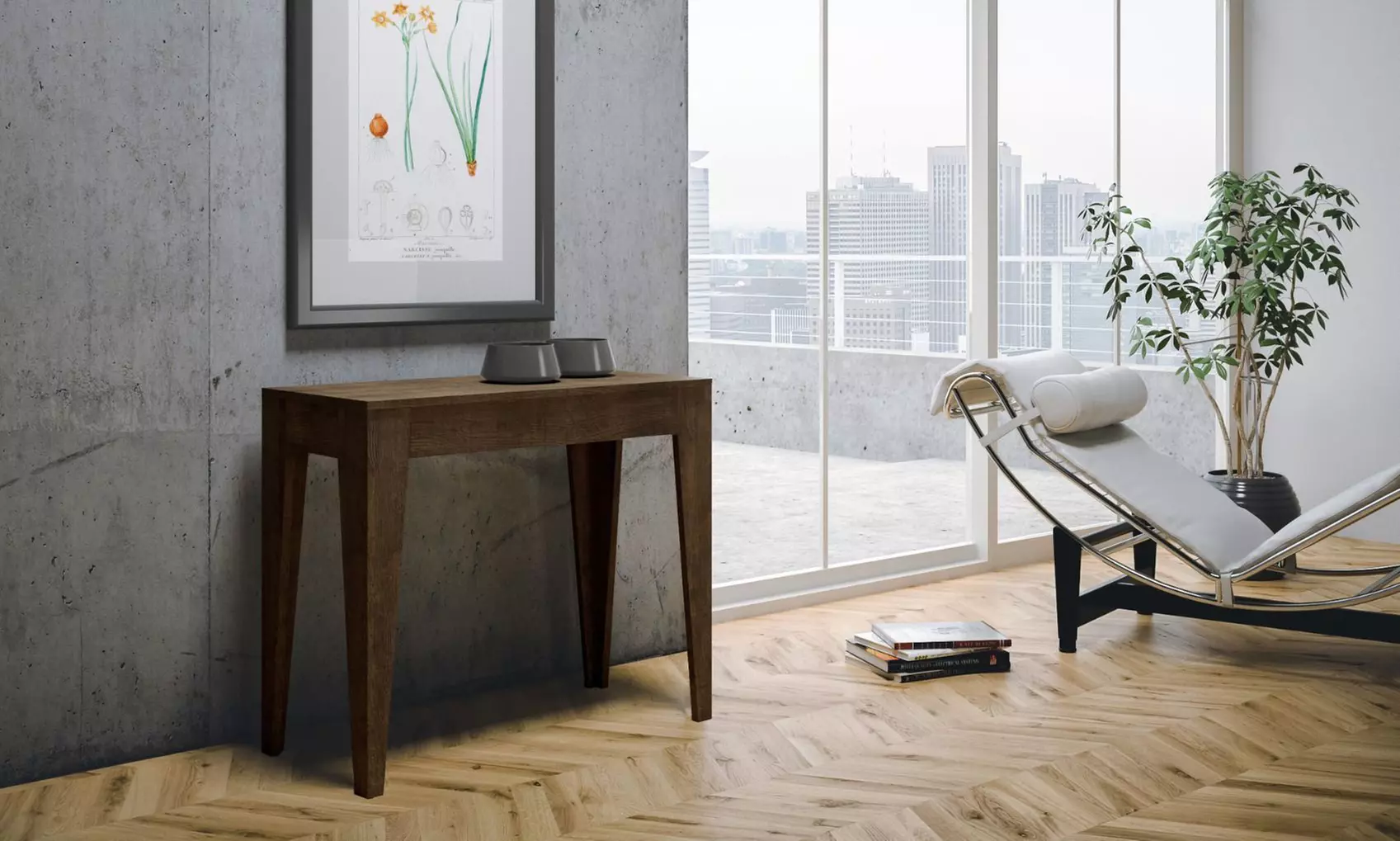 Mesa Consola Extensible Isotta