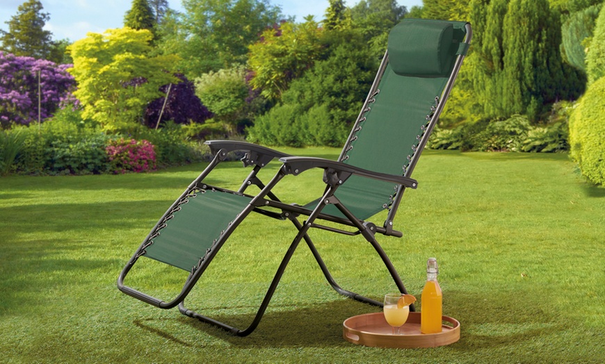 Image 1: Zero Gravity Garden Chair