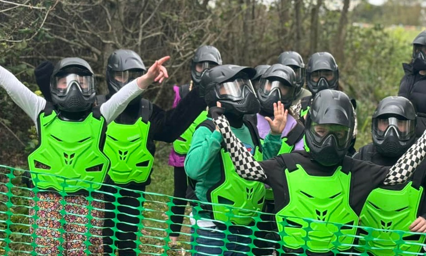 Image 8: Weekend Family-Friendly All-Weather Paintball for Up to 4