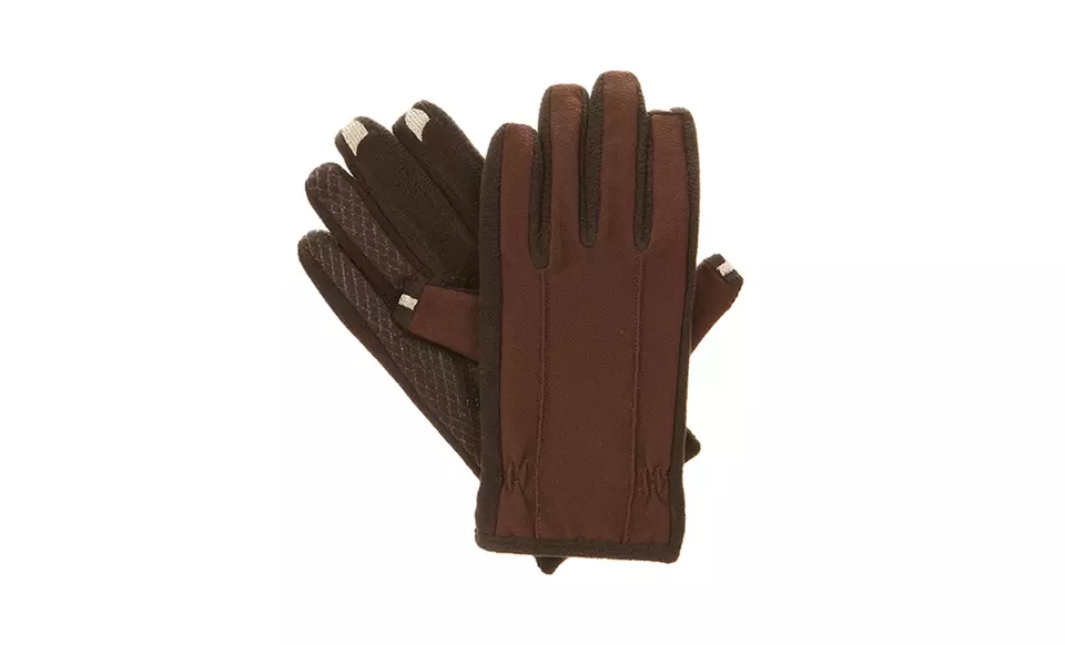 Isotoner Men's XL SmarTouch Touchscreen Fleece Gloves  - Primary Image