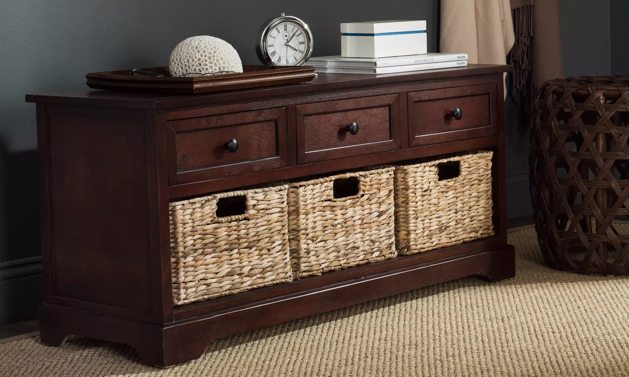 Safavieh Damien 3-Drawer Storage Bench - Primary Image