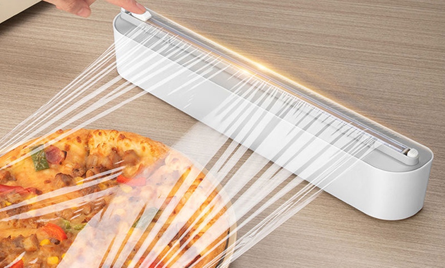 Image 3: Cling Film Cutter with Two-Way Sliding Blade


