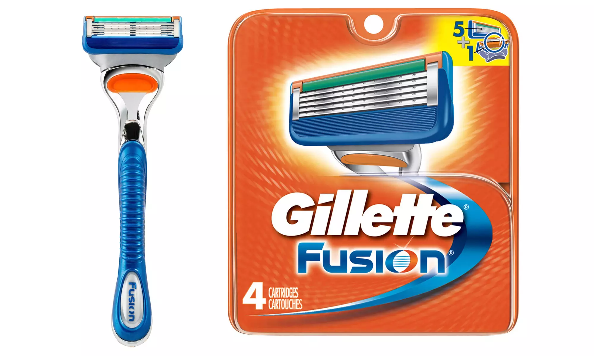 Gillette Fusion Razor Cartridges (4- or 8-Pack) - Second Medium