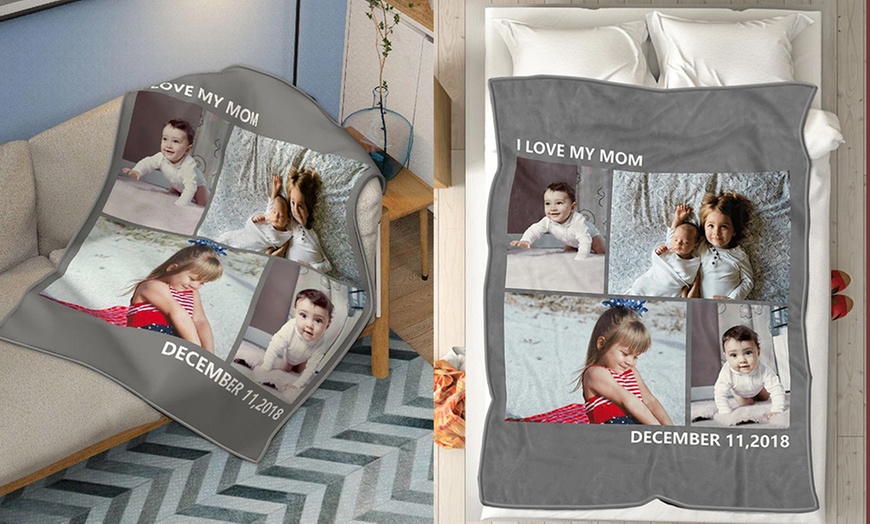 Image 10: One or Two Custom Photo Blankets from Justyling