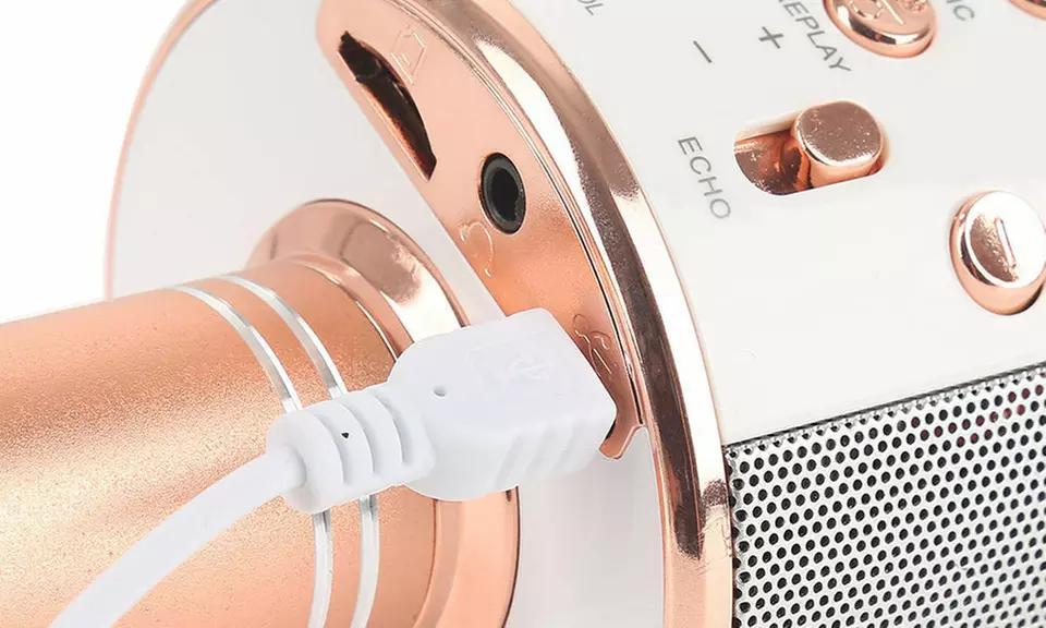 Karaoke Microphone with Built-In Bluetooth Speaker - Image 5