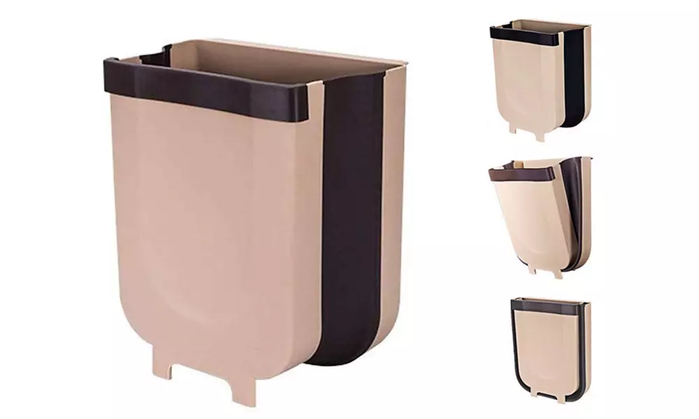 1 ou 2 poubelles suspendues pliables pour cuisine - Primary Image