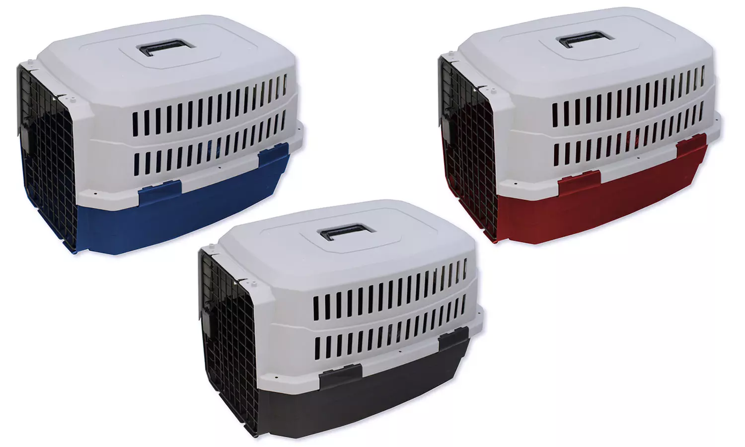 Blue Heart Travel Dog Pet Crate Kennel Carrier - Primary Image