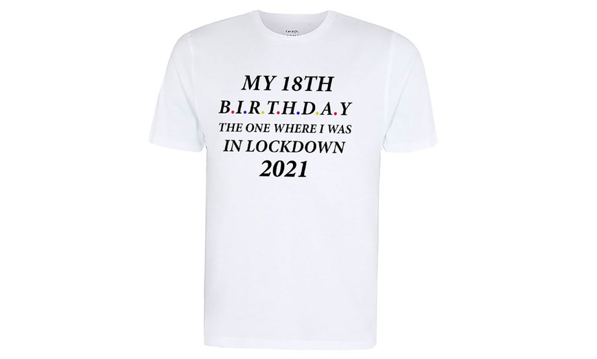 Image 3: Mens T-Shirt Lockdown Birthday