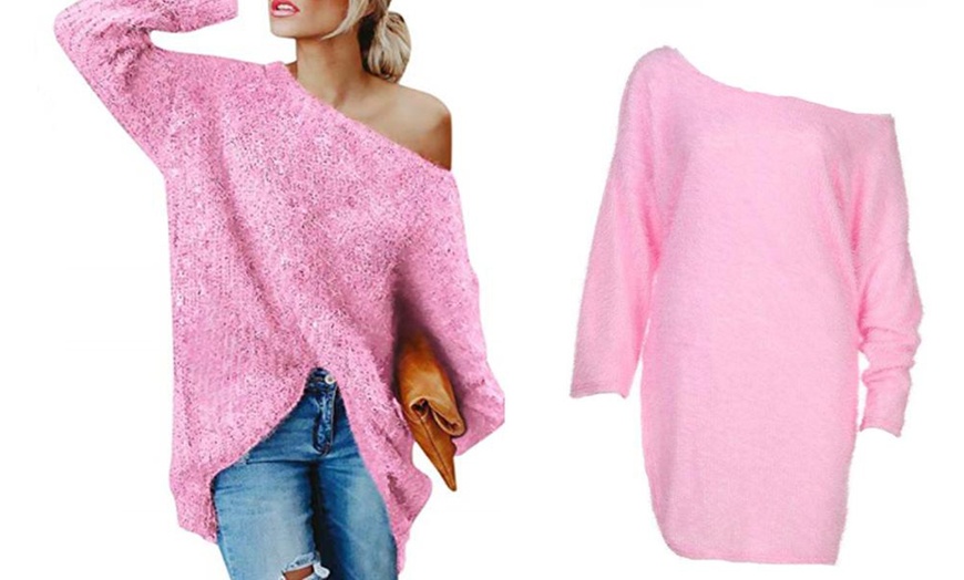 Image 4: Fluffy Knit Sweater