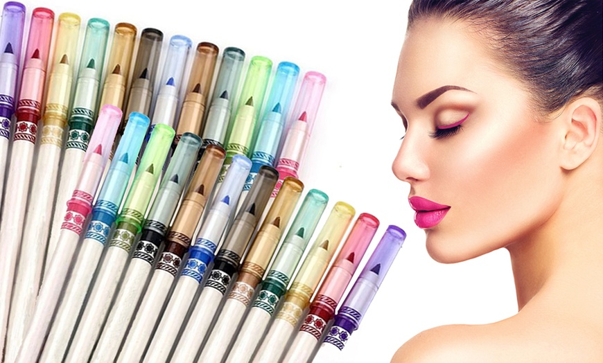 Professional Cosmetic Multicolor Eyeliner Pencils (12-, or 24-Pack ...