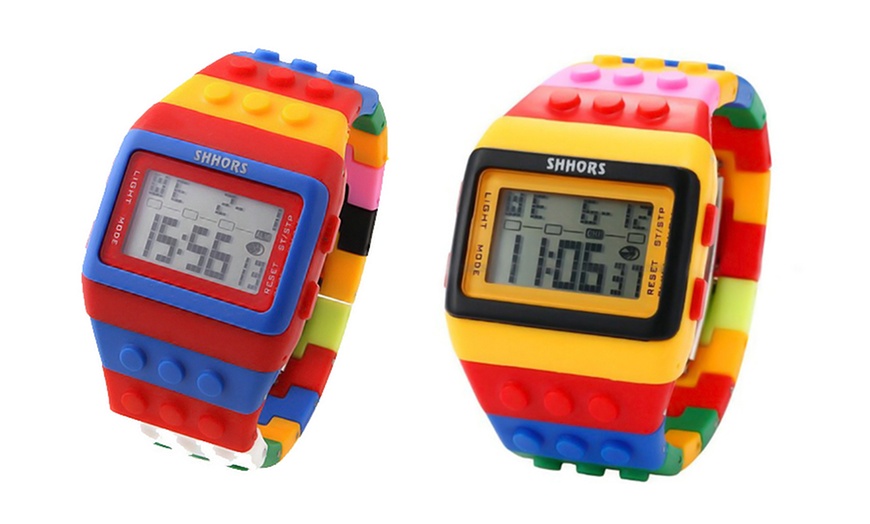 Image 4: Two Colourful Brick Watches