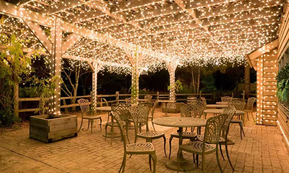 1, 2 ou 3 guirlandes solaires de 50, 100 ou 200 LED blanc chaud - Second Medium