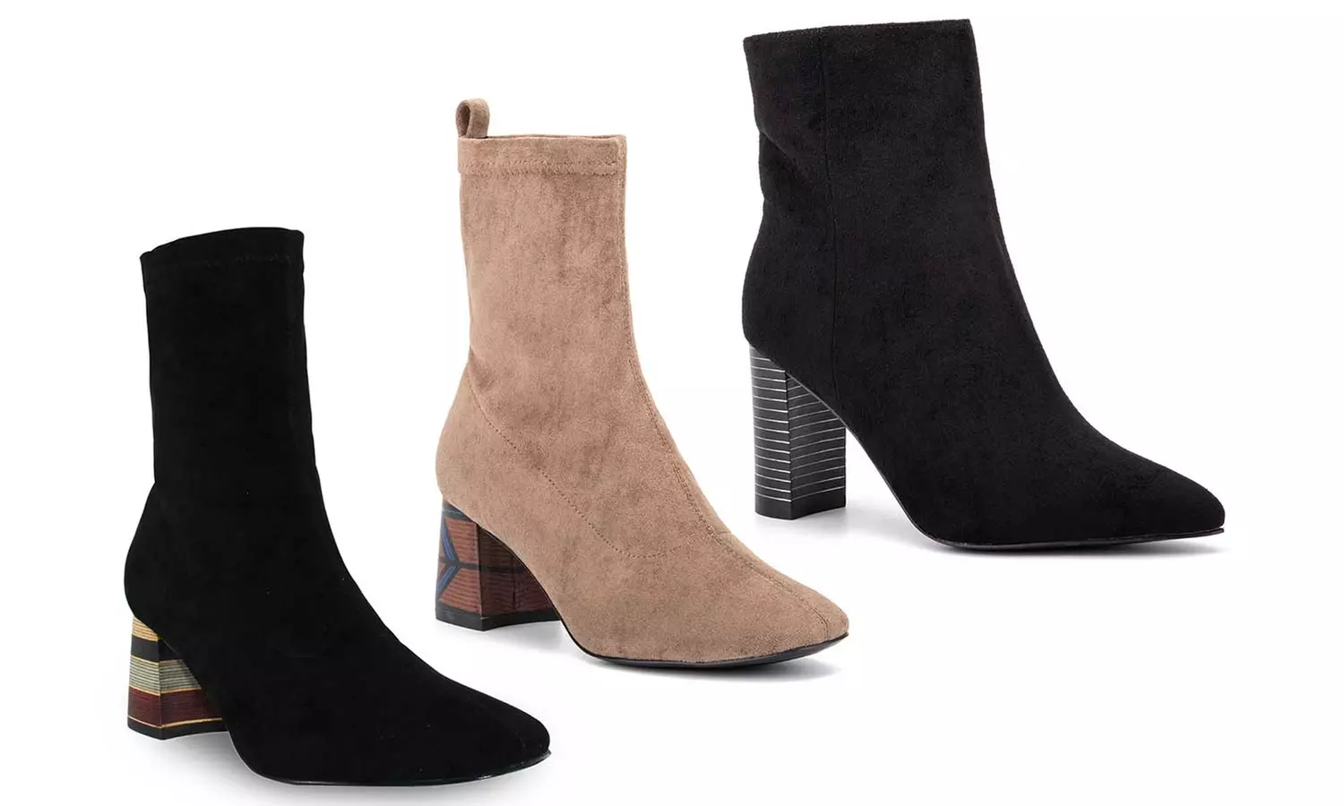 Olivia Miller Women's Chunky Heel Ankle Booties - Primary Image