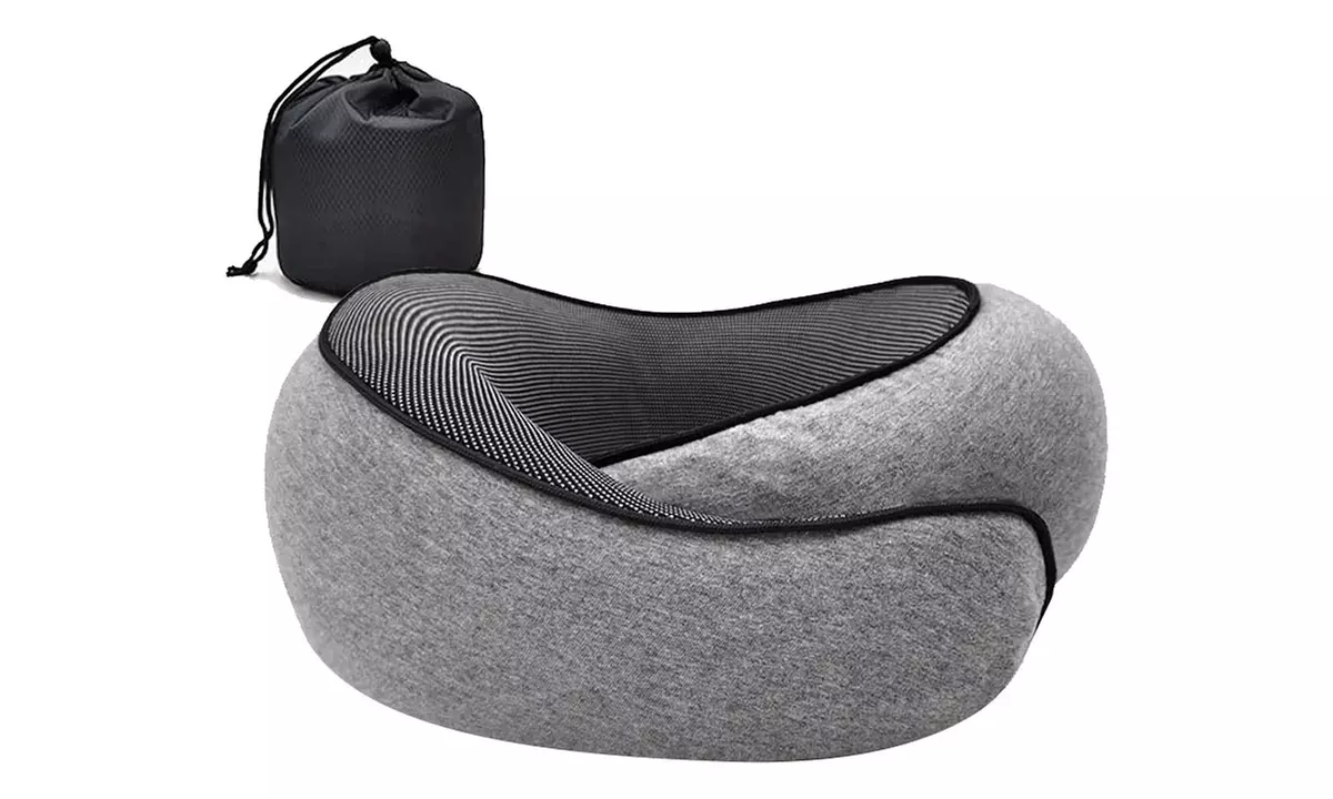Adjustable Travel Memory Foam Neck Pillow
