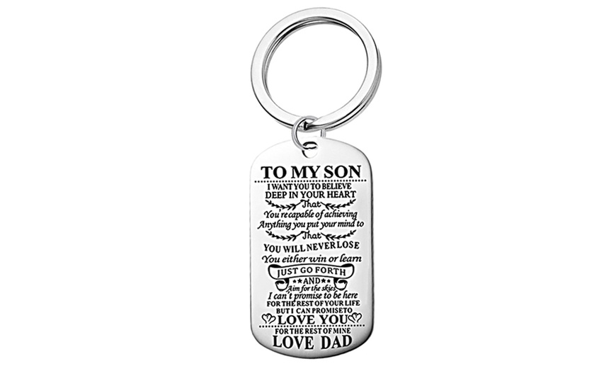 Image 5: To Son or Daughter Keychain or Necklace