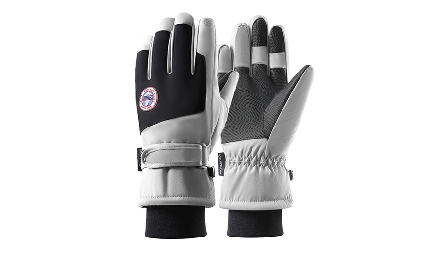 Image 5: Winter Thermal Touchscreen Windproof Ski Gloves