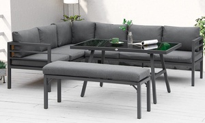 Outsunny Eight-Seater Outdoor Dining Set