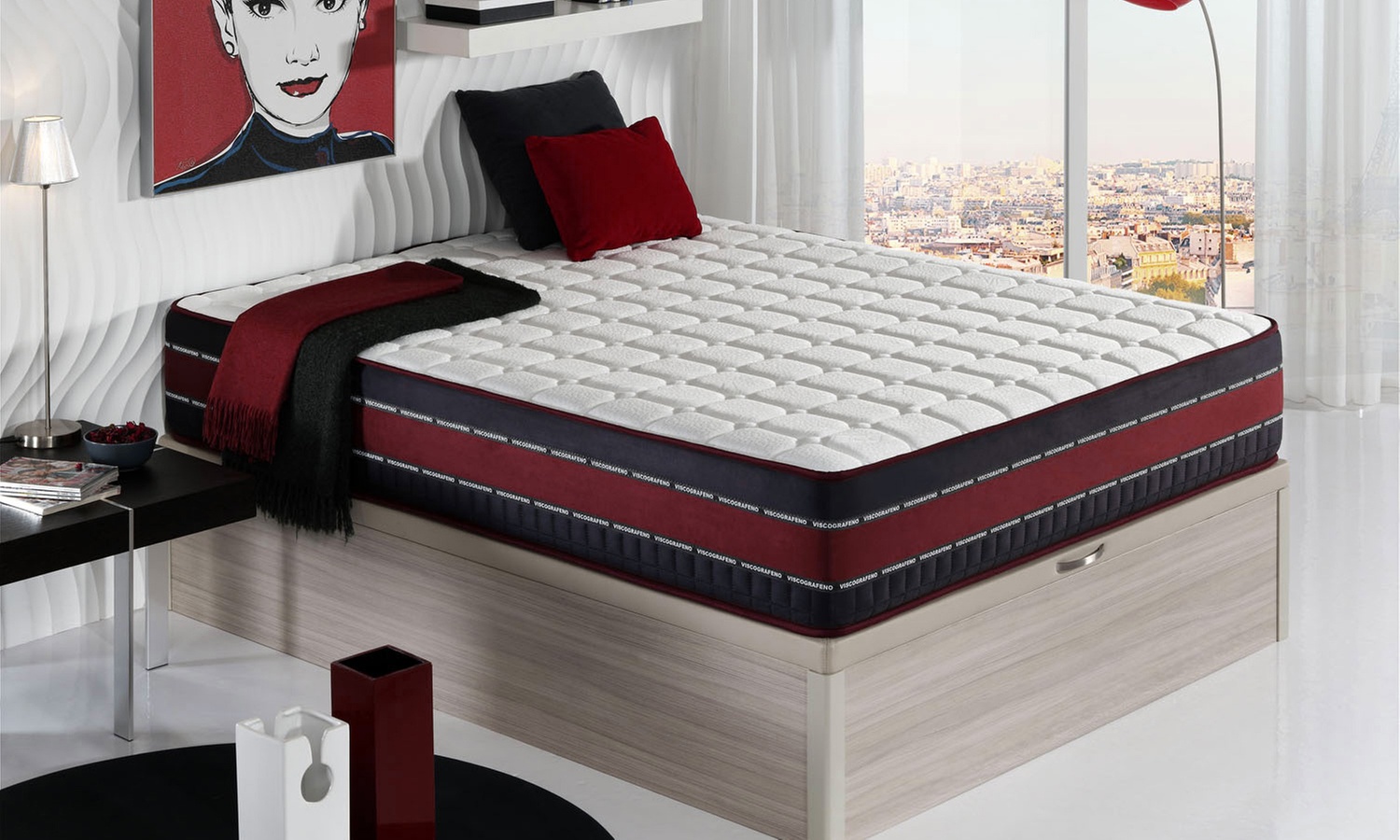 Matelas Dreamy Naturgraphène – 30 cm de hauteur, viscoélastique, thermorégulateur et antibactérien
