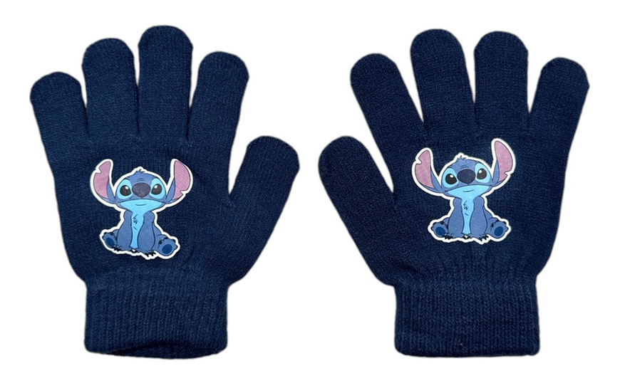 Image 24: Ensemble bonnet, gant, tour de cou Lilo & Stitch, Paw Patrol ou Minnie