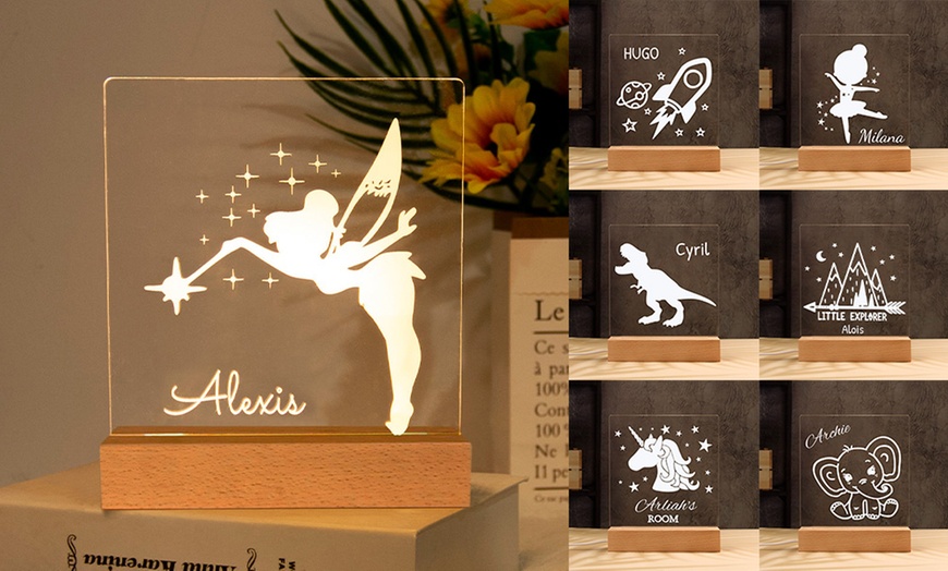 Image 2: Lampe veilleuse personnalisable avec Justyling