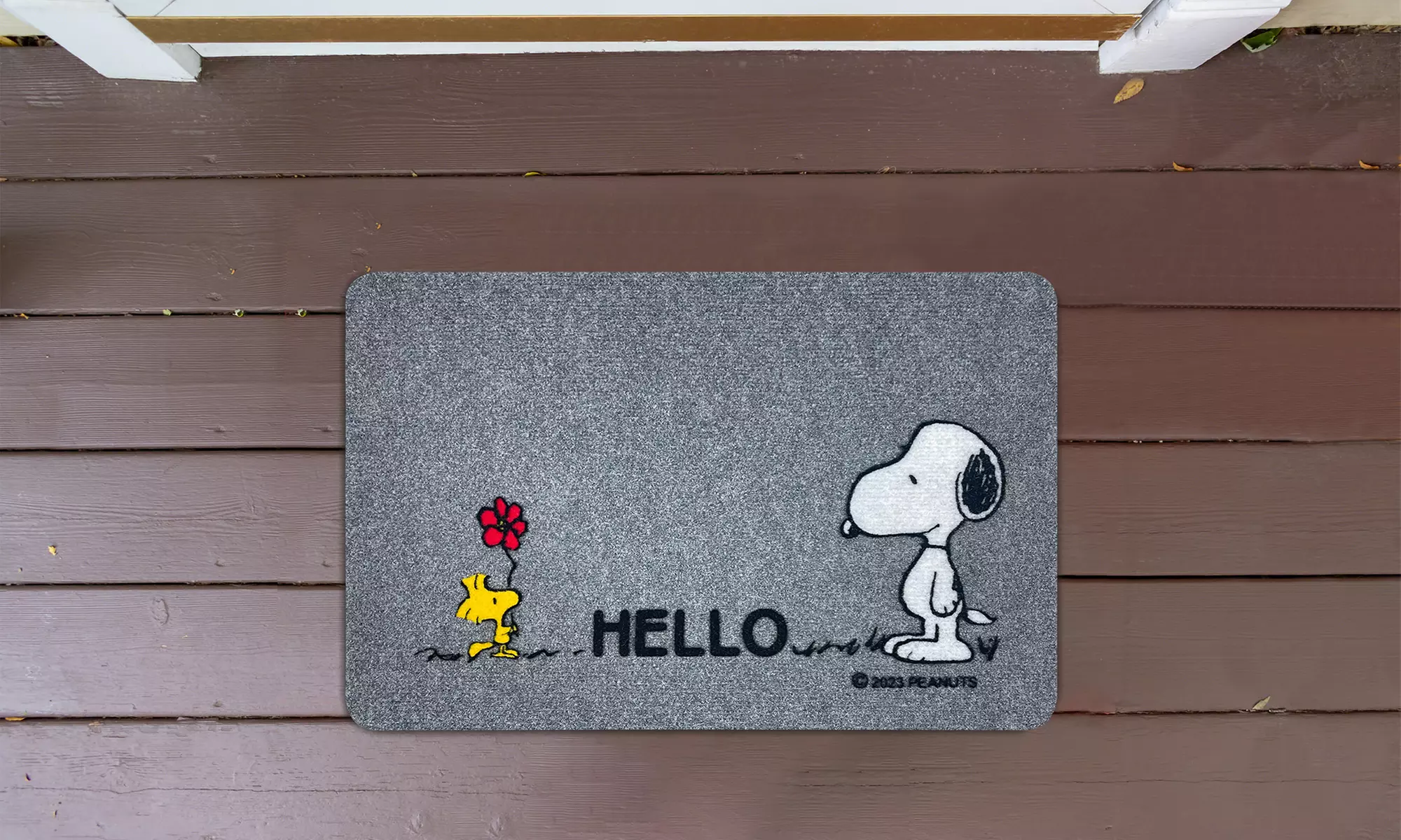 Eingangsmatte mit Snoopy-Motiv