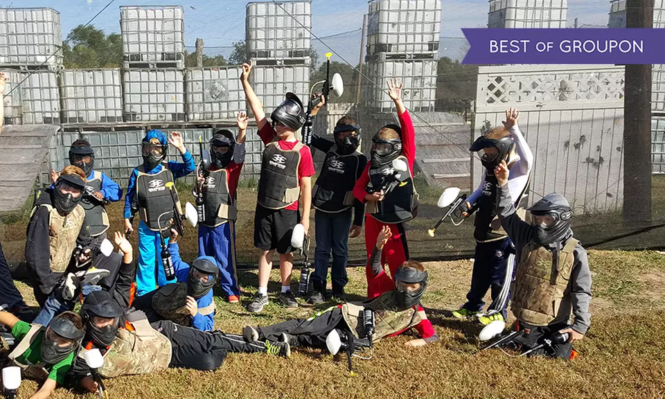 Low-Impact Paintball: Marker, Mask, and All-Day Admission for Up to 12 from Paintball Tickets (Up to 80% Off) - Primary Image