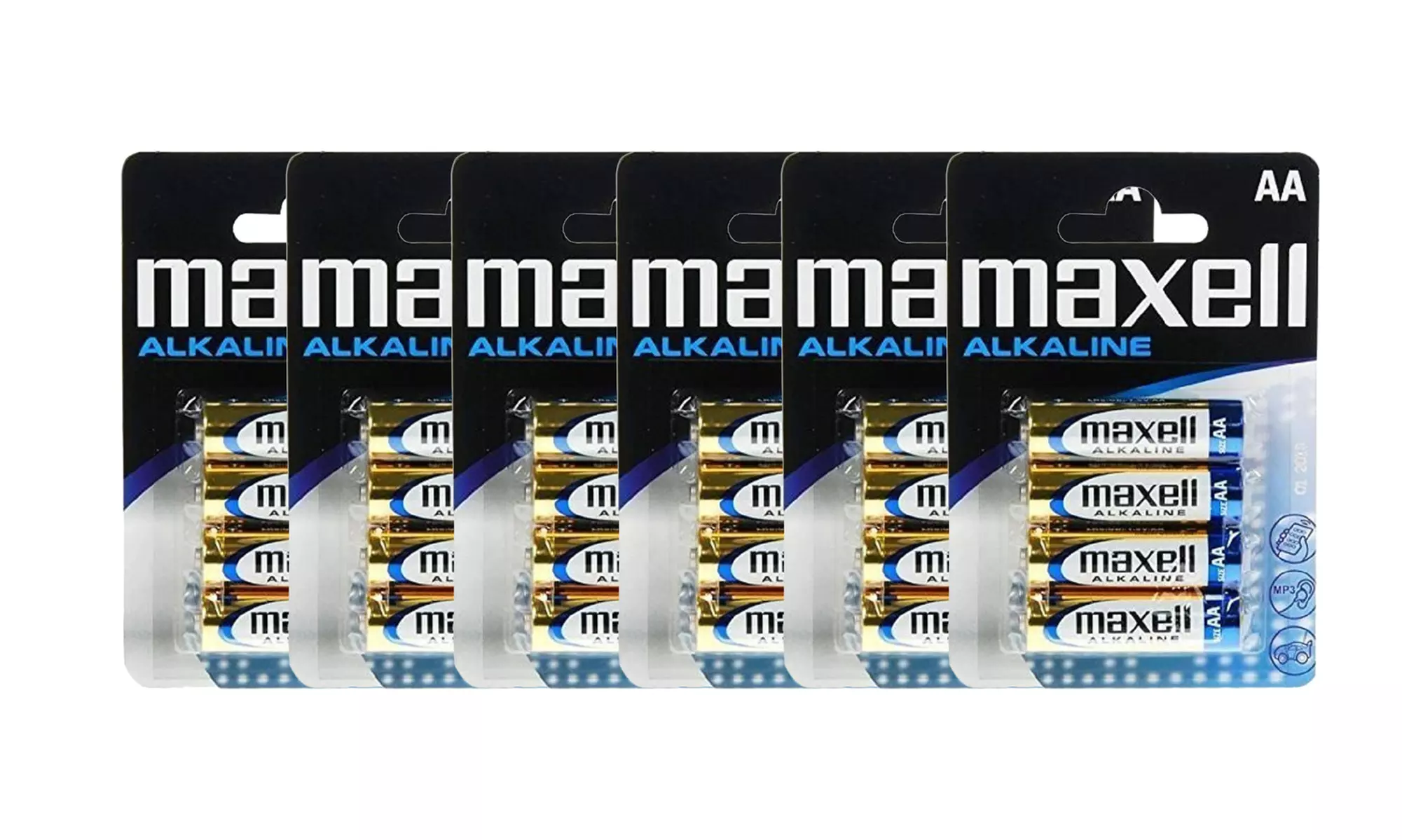 Fino a 192 batterie alcaline Maxell con tecnologia a lunga durata