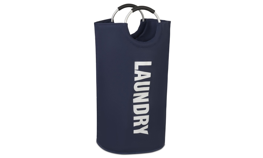 Image 3: Vinsani Collapsible and Foldable Laundry Hamper Bag 