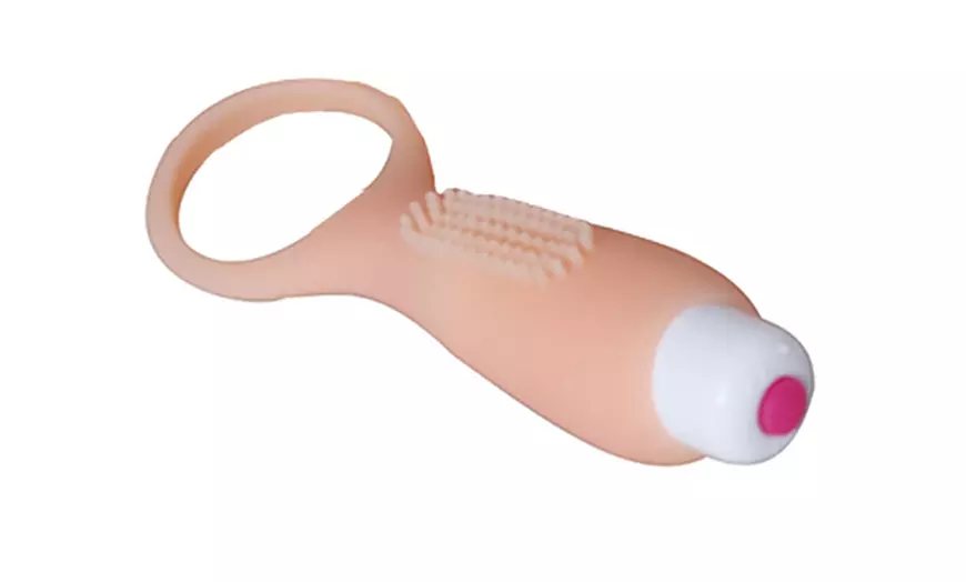 Image 6: Men's Vibrating Penis Rabbit Ring
