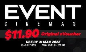 Event Cinemas: General Entry Adult eSaver