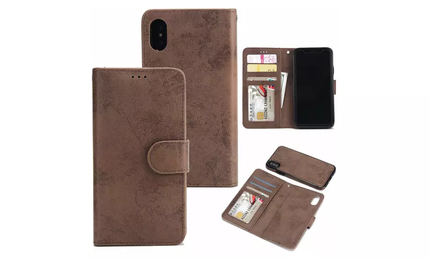 Image 16: Etui pour iPhone en suède PU